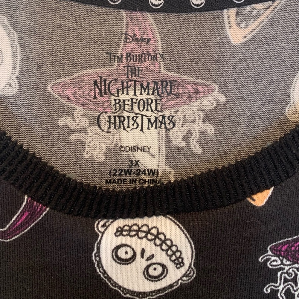 Disney Nightmare Before Christmas Night Shirt Nightie 3X Cozy - Picture 6 of 8